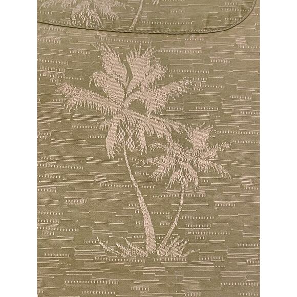 Medium Silk Nat Nast Short Sleeve Hawaiian Shirt Green Palm Trees - Picture 5 of 9